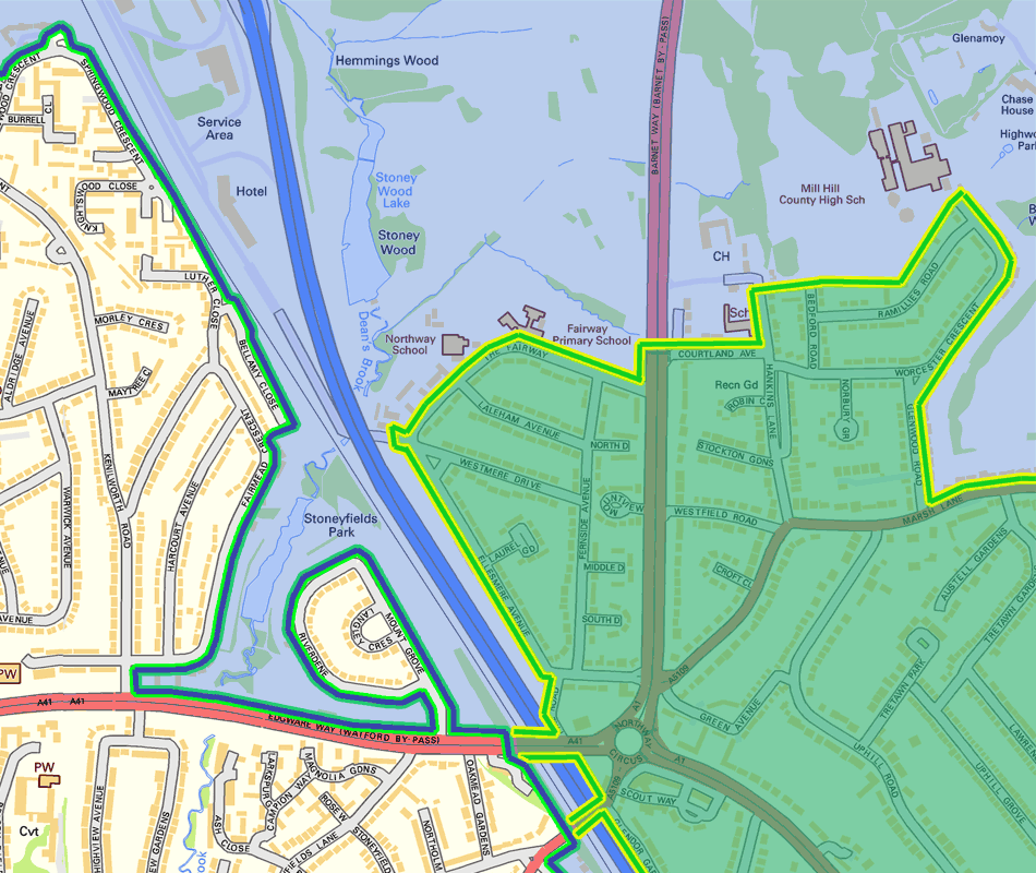 map NE