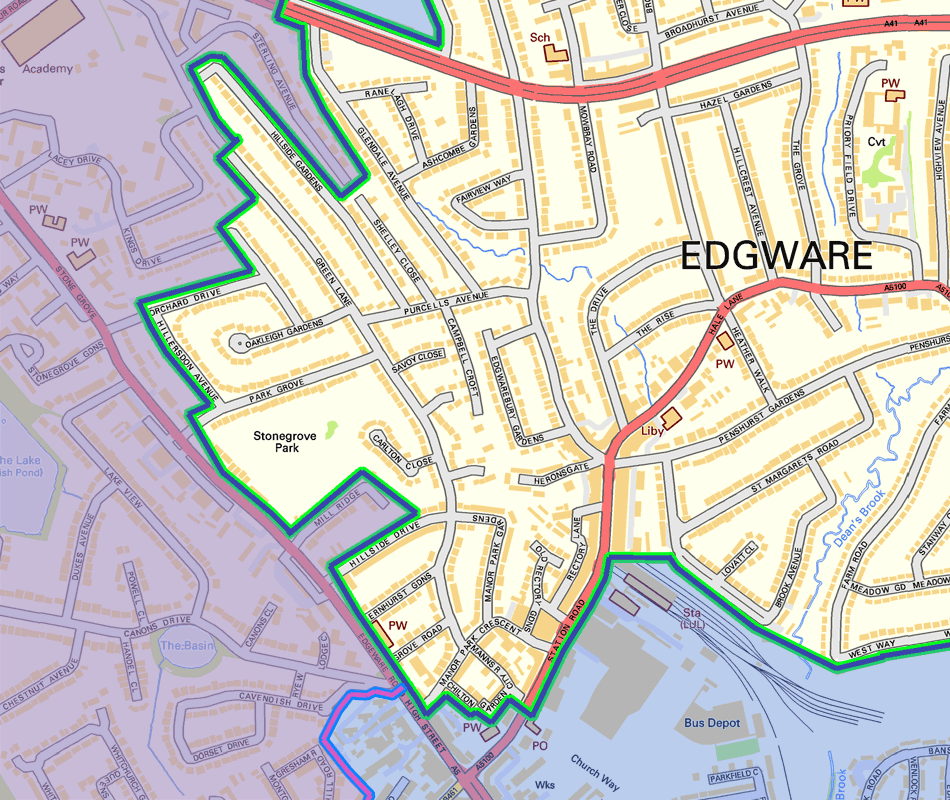 map SW